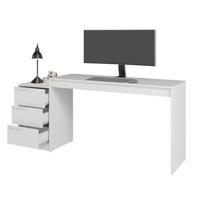 Mesa Escrivaninha Infantil 3 Gavetas Branco - Brv