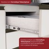 Bancada de Cozinha Kit Ilha Gourmet Condi Connect 2 Portas 3 Gavetas Ripado Duna/Off White - Henn