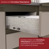 Bancada de Cozinha Kit Ilha Gourmet Condi Connect 2 Portas 3 Gavetas Ripado Duna/Cristal - Henn