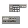 Cozinha Completa Americana 8 Portas 3 Gavetas com Vidro 100% Mdf  Cinza - Henn
