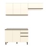 Cozinha Compacta Connect 7 Portas 2 Gavetas 100% Mdf Off White - Henn