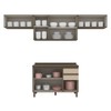 Cozinha Compacta Connect 8 Portas 2 Gavetas 100% Mdf Duna/Cristal - Henn