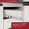 Cozinha Compacta Connect 9 Portas 2 Gavetas com Vidro 100% Mdf Off White - Henn