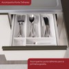 Cozinha Compacta Connect 9 Portas 2 Gavetas com Vidro 100% Mdf Off White - Henn