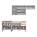Cozinha Compacta Connect 9 Portas 2 Gavetas com Vidro 100% Mdf Off White - Henn