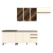 Cozinha Compacta Connect 9 Portas 2 Gavetas com Vidro 100% Mdf Off White - Henn