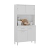 Cozinha Compacta Ceara 4 Portas 1 Gaveta Branco - Atualle Móveis