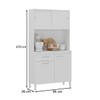 Cozinha Compacta Ceara 4 Portas 1 Gaveta Branco - Atualle Móveis