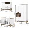 Quarto de Bebê Completo Ternura 5 Portas 5 Gavetas Branco/Jequitibá - Henn