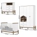 Quarto de Bebê Completo Ternura 5 Portas 5 Gavetas Branco/Jequitibá - Henn