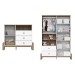 Quarto de Bebê Completo Ternura 5 Portas 5 Gavetas Branco/Jequitibá - Henn