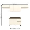 Cozinha Compacta Connect 8 Portas 2 Gavetas 100% Mdf Off White - Henn