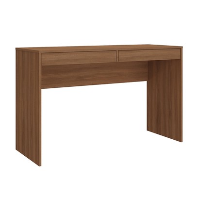 Mesa Escrivaninha 2 Gavetas Nogal Ho-2932 - Hecol Móveis