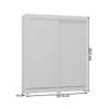 Guarda-Roupa Solteiro Montana 2 Portas 2 Gavetas Branco Brilho - Atualle Móveis