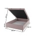 Base de Cama Box Casal Sonata com Baú Turkey/Rose - Vian