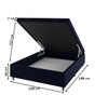 Base de Cama Box Casal Sonata com Baú Turkey/Azul - Vian