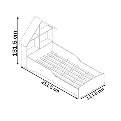 Cama Infantil Casinha 100% Mdf Pink - Gelius