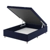 Base de Cama Box Casal Vision com Baú Turkey/Azul - Vian
