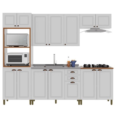 Cozinha Completa Firenze 14 Portas 2 Gavetas 6171.110 Branca - Indekes