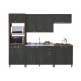 Cozinha Completa Firenze 14 Portas 2 Gavetas 6171.110 Chumbo - Indekes