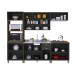 Cozinha Completa Firenze 14 Portas 2 Gavetas 6171.110 Chumbo - Indekes