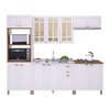 Cozinha Completa Firenze 14 Portas 2 Gavetas com Vidro 6171.133 Branca - Indekes