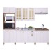 Cozinha Completa Firenze 14 Portas 2 Gavetas com Vidro 6171.133 Branca - Indekes