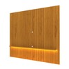 Painel para TV Até 85 Polegadas Nobre 1 Prateleira Ripado 100% Mdf Naturale - Gelius