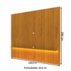 Painel para TV Até 85 Polegadas Nobre 1 Prateleira Ripado 100% Mdf Naturale - Gelius