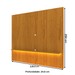 Painel para TV Até 85 Polegadas Nobre 1 Prateleira Ripado 100% Mdf Naturale - Gelius