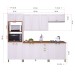 Cozinha Completa Firenze 14 Portas 2 Gavetas 6171.134 Branco - Indekes