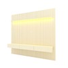 Painel para TV Até 85 Polegadas Nobre 3 Gavetas Ripado 100% Mdf Off White - Gelius