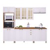 Cozinha Completa Firenze 14 Portas 2 Gavetas com Vidro 6171.135 Branco - Indekes