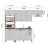 Cozinha Completa Firenze 12 Portas 2 Gavetas 6171.131 Branco - Indekes