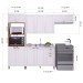 Cozinha Completa Firenze 12 Portas 2 Gavetas 6171.131 Branco - Indekes