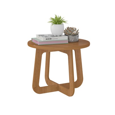 Sala de Estar Completa para TV Até 75 Polegadas Charlotte 2 Portas Cinamomo/Off White - Pnr Móveis