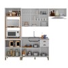 Cozinha Completa Firenze 12 Portas 2 Gavetas com Vidro 6171.132 Branco - Indekes