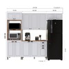Cozinha Completa Firenze 12 Portas 2 Gavetas 6171.130 Branco - Indekes