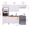 Cozinha Completa Firenze 12 Portas 2 Gavetas 6171.130 Branco - Indekes