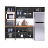 Cozinha Completa Firenze 12 Portas 2 Gavetas 6171.130 Chumbo - Indekes