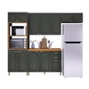 Cozinha Completa Firenze 12 Portas 2 Gavetas 6171.130 Chumbo - Indekes