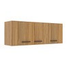 Armário Aéreo Cozinha 120 Cm 3 Portas Co6100 Ipê - Decibal