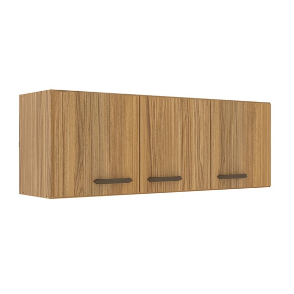Armário Aéreo Cozinha 120 Cm 3 Portas Co6100 Ipê - Decibal