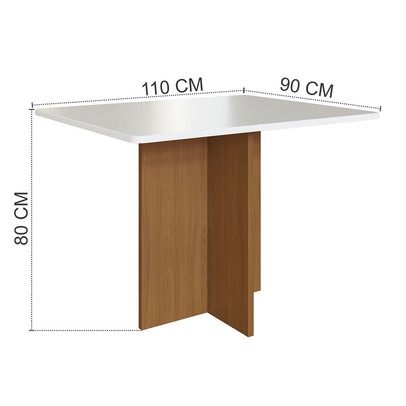 Mesa de Jantar 2 Lugares Florida 10083.6 Tecido Grafite - Indekes