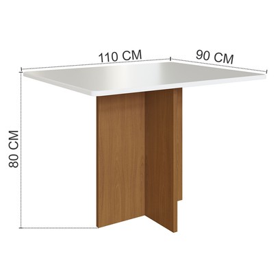 Mesa de Jantar 2 Lugares Florida 10083.6 Tecido Cacau - Indekes