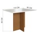 Mesa de Jantar 2 Lugares Florida 10083.6 Tecido Cacau - Indekes