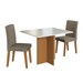 Mesa de Jantar 2 Lugares Florida 10083.6 Tecido Cacau - Indekes