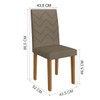 Mesa de Jantar 2 Lugares Florida 10083.6 Tecido Cacau - Indekes