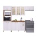 Cozinha Completa Firenze 12 Portas 2 Gavetas com Vidro 6171.103 Branco - Indékes