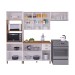 Cozinha Completa Firenze 12 Portas 2 Gavetas com Vidro 6171.103 Branco - Indékes